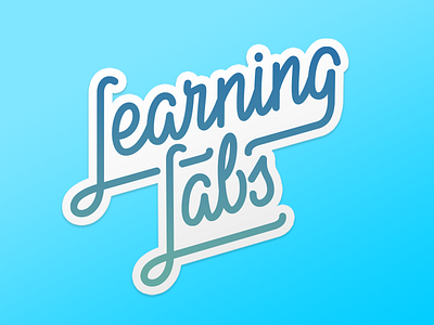 Learning Labs Logo Lettering asana calligraphy lettering logo script