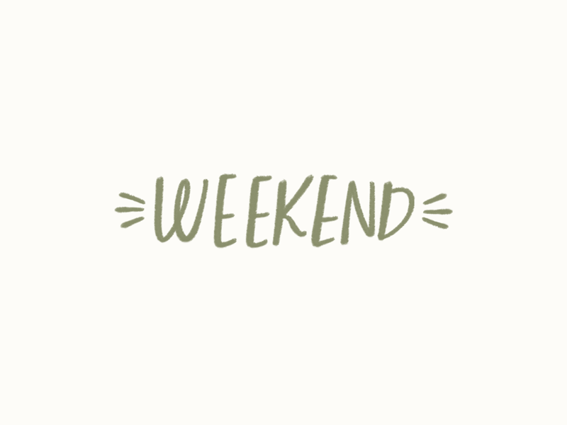 Weekend Vibes gif handlettering lettering vibes weekend