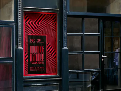 Moondog Matinee Poster graphic design poster typography