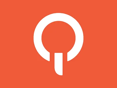 "Qi" Direction 2 - Logo branding identity logo minimal modern red