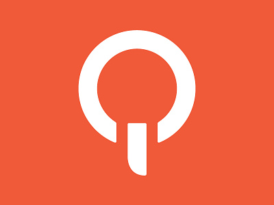 "Qi" Direction 2 - Logo branding identity logo minimal modern red