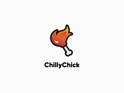 ChillyChick branding chicken chilly golden ratio illustration layout logo vector