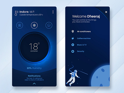 Smart Home Control App android app branding figma ios logo navigation prototype ui ux web wireframe