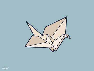 Origami design graphic illustration origami vector