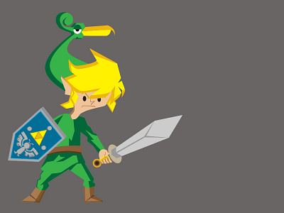 Link 90s adobe animation character design gaming illustration illustrator n64 nintendo zelda