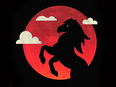 Horse animal branch cat clouds green horse jungle leaf wild wood