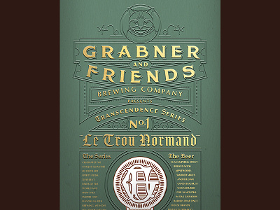 Transcendence Series beer box branding brewery packaging
