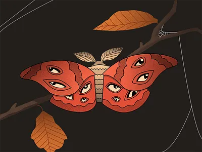 Spooky Moth halloween moth spooky