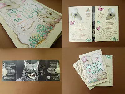 "Aska and the Wolf" children's theatre play booklet childrens theatre illustration ivo andrić play poster theatre