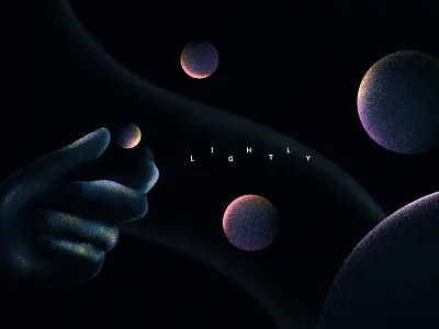 Lightly adobe photoshop dark design dynamic type grainy huxley illustrator lightly motion graphics scad texture typography