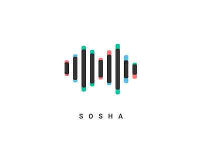 Sosha Wave audio audiowave color logo reject rgb silent wave