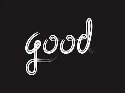 Good Brush calligraphy font handwriting script typography