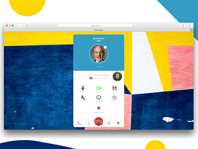 Call aircall browser call desktop interface phone saas safari skype ui ux web