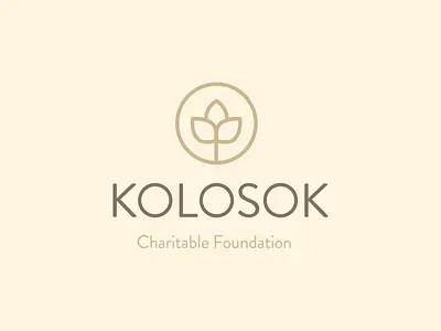 Kolosok charity foundation icon logotype seed