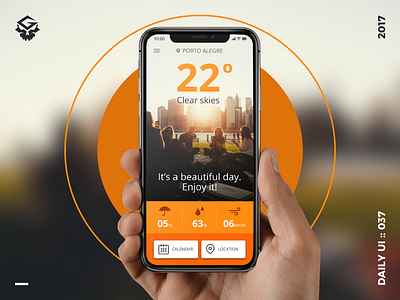Weather App | #dailyui #037 037 app dailyui interface mobile ui weather