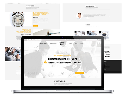 Digital Lab agency business corporate creative design digitallab minimal template ui web website wordpress