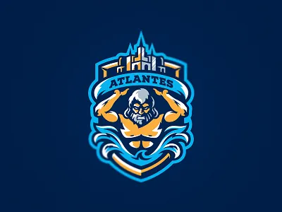 Atlantes atlantes esport games gaming logo logos mascot splash sport team water wave