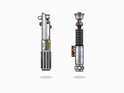 Lightsaber culture icon illustration jedi lightsaber movie pop sith starwars superchouette