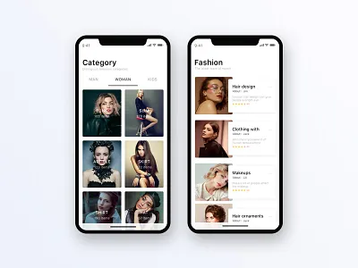 Fashion app fashion ios11 iphonex ue ui