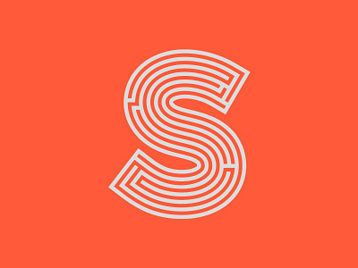 Seven Green Moons - Labyrinth Letters - S design labyrinth lettering maze typography