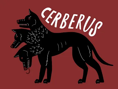 Furocious Beast Times Three drawlloween hand lettering illustration