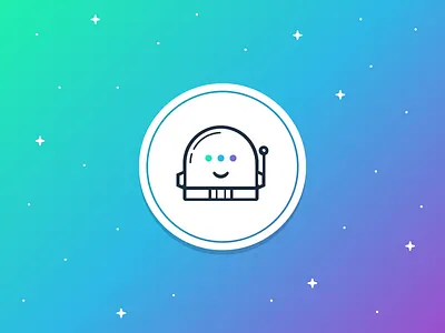 32/52 - A Friend ai alien bot dangerdom design dominic flask email helmet illustration logo space vector