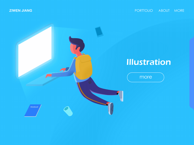 Agravic work cv illustration ps ui web