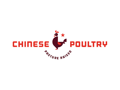 Chinese Poultry Concept logo #4 brand identity chicken china chinese concept farming farms logo organic pasture poultry raised