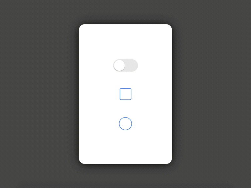 Form Elements animation button check box form form elements gif microinteraction radio button toggle