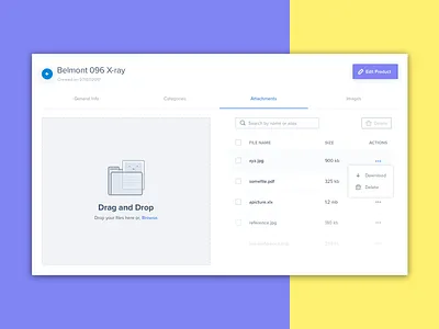 Product Card Creation backend card dashboard illustration list modal popup product card search table tabs ui ux web webapp