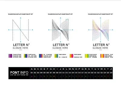 Particle letters brand interconnection letter logo mark technology