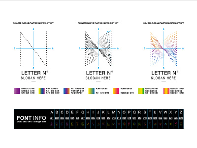 Particle letters brand interconnection letter logo mark technology
