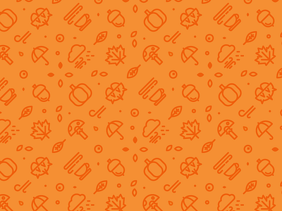 Autumn Outline Pattern