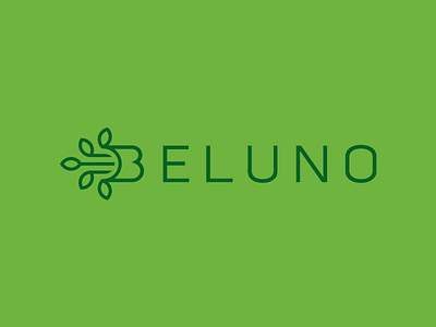 LOGO Beluno b letter bio brand design food healthy ilustration logo design organic vector vegan