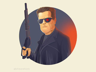 Terminator arnold arnold schwarzenegger illustration t 800 terminator