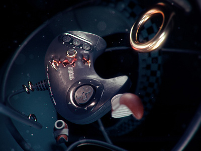 MEGA DRIVE 3d c4d cinema 4d joypad octane otoy sega