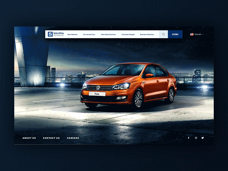 SAMACO Automotive Concept animation automotive car cars design full ui vehicles web width