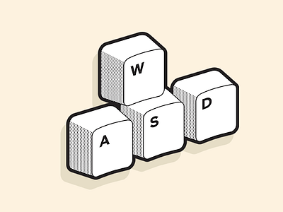 Wasd game gaming keyboard pc qwerty wasd