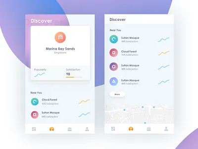 mobile app app booking creative gradient graph home hotel landing view mobile projects theme visual