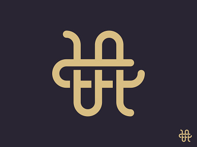 NC monogram. alex escu letters line logo logotype mark monogram nc symbol
