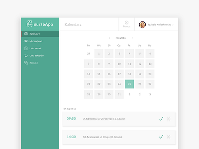 Nurse View Dashboard application dashboard nurse nurseapp