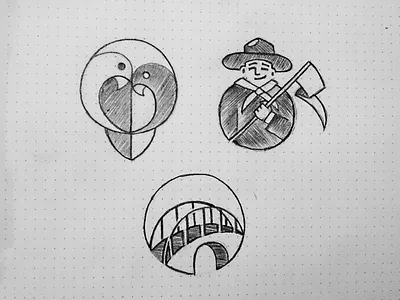 Icons bird bridge connecting explore heart icon lovebird nature network people scout social