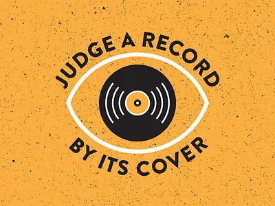 Judge A Record By Its Cover branding eye identity logo music records vinyl