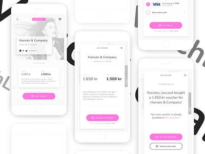 Voucher app concept - Buy voucher app ecommerce interaction design mcommerce payment shopping ui uidesign ux uxdesign voucher