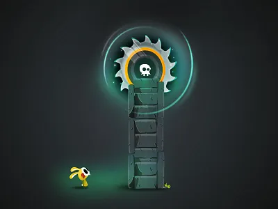 Slide in Half character design game design illustration vectober vectors