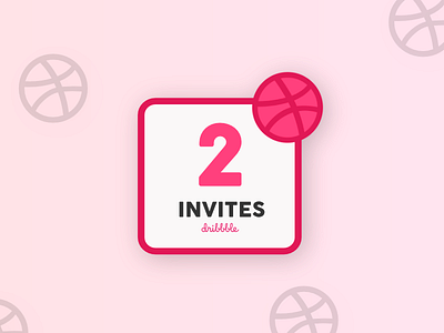 x2 Dribbble Invites design designer dribbble invitation invite new