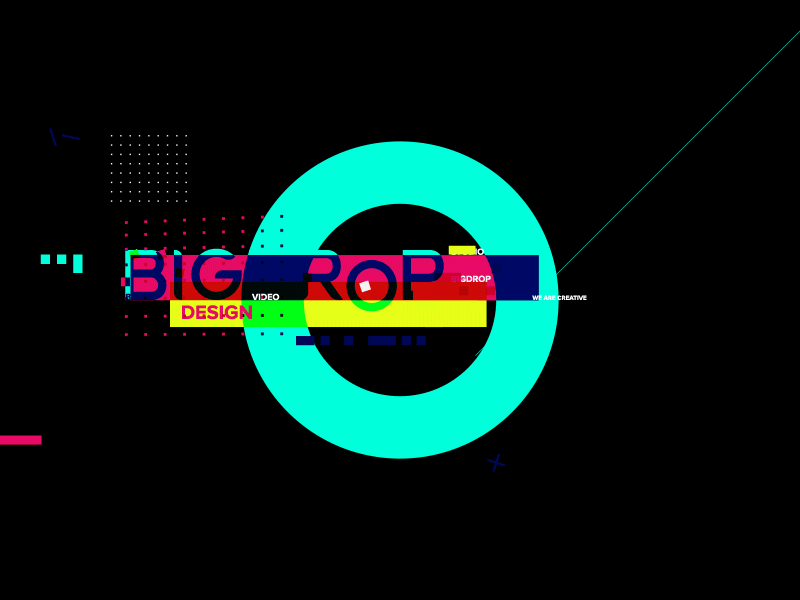 Random animation brand color fun geometric gif glitch loop minimal motion simple