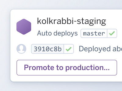 Promote to production.. app code developers heroku interface pipelines production