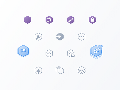 Hexicons apps heroku hexagons icons pipelines