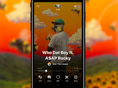 Sounds iOS Player app application mobile music player social